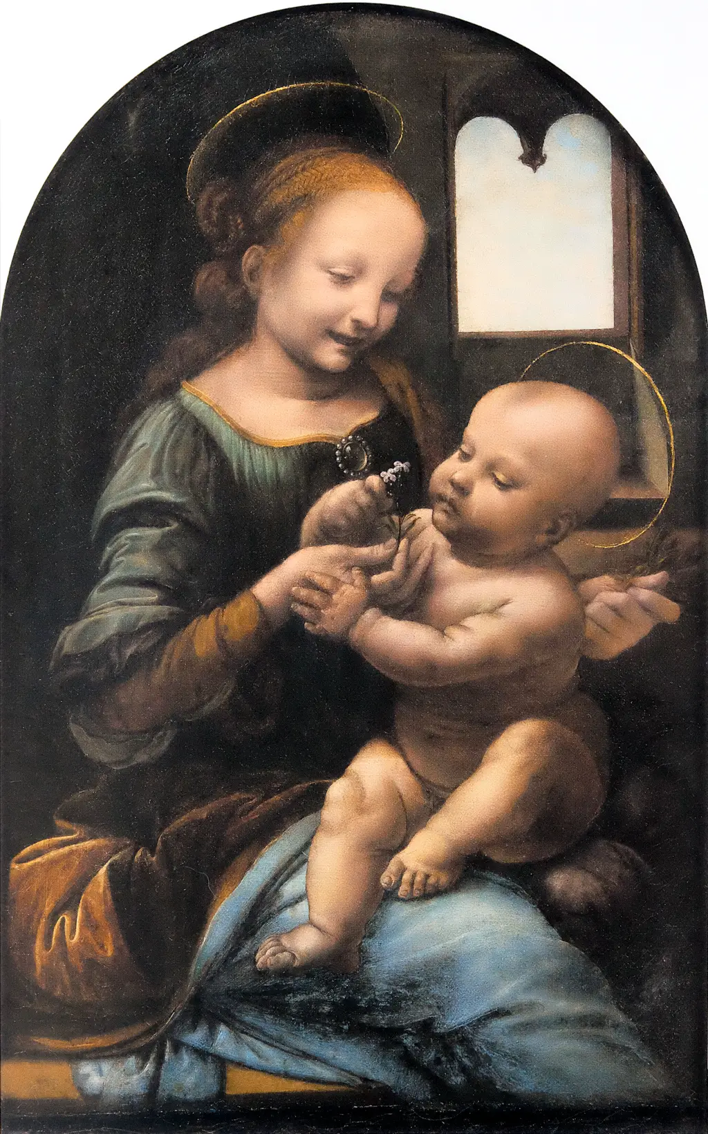 Benois Madonna in Detail Leonardo da Vinci